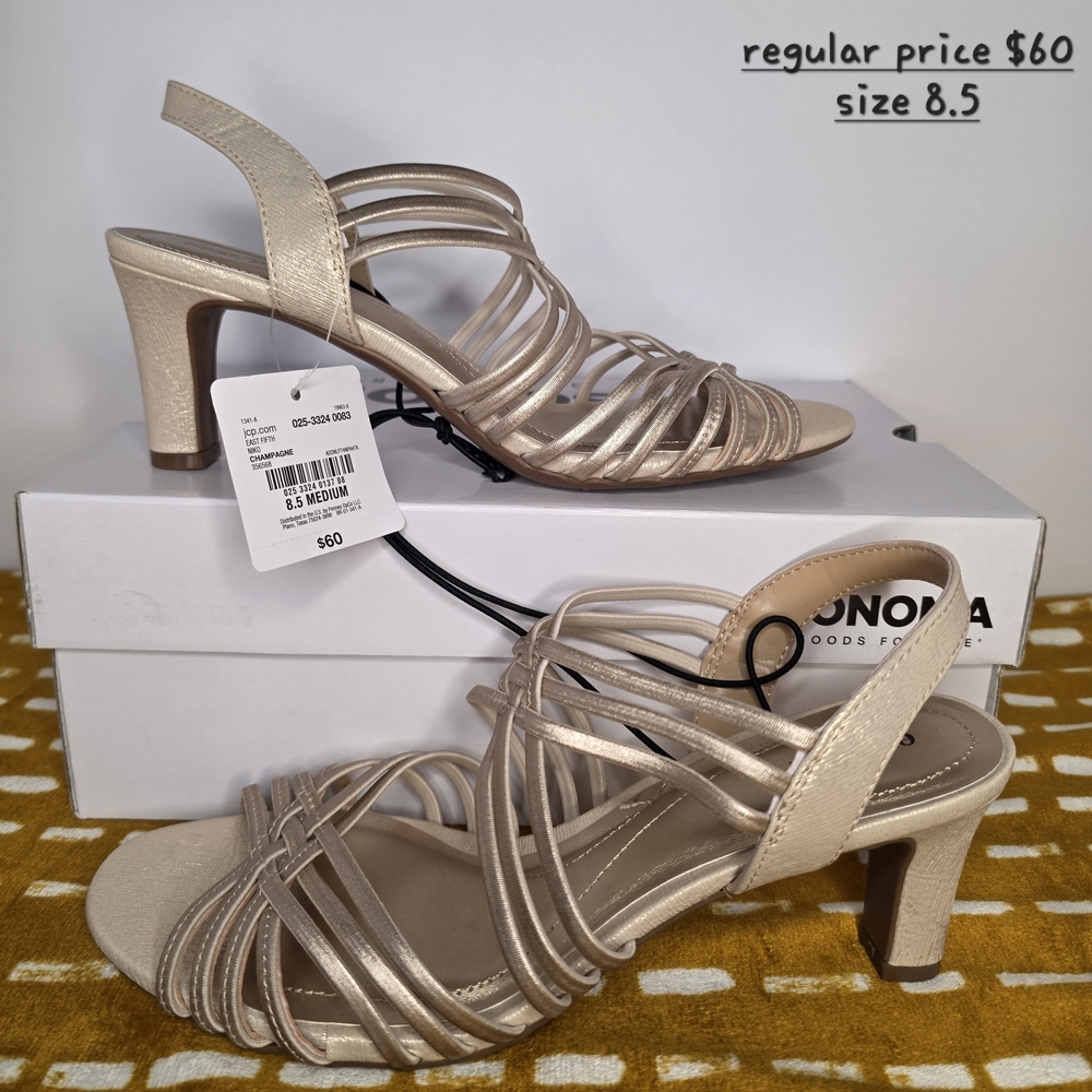 Sonoma Women's Strappy Sandals - Gold